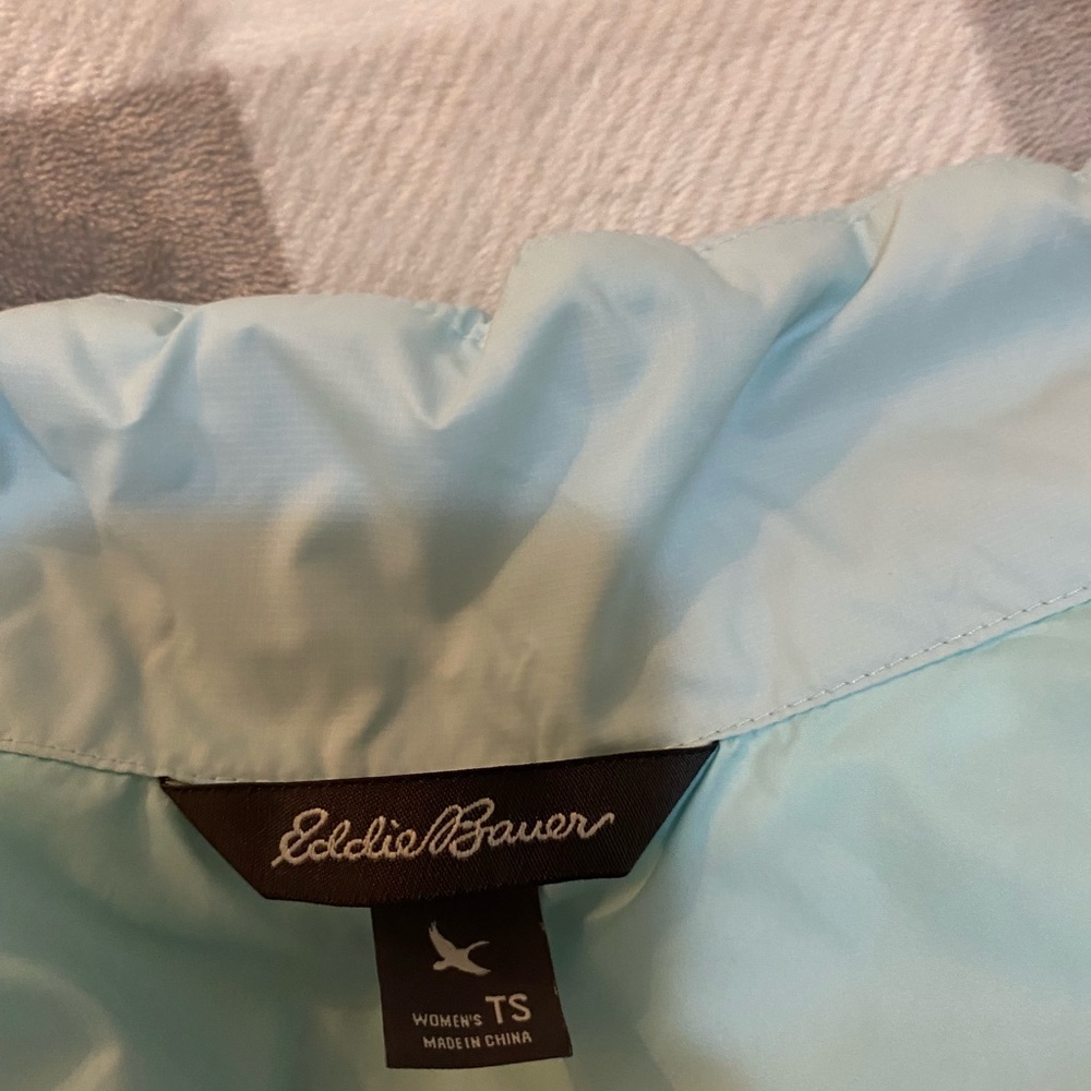 Eddie Bauer Light Blue Down Jacket - image 2